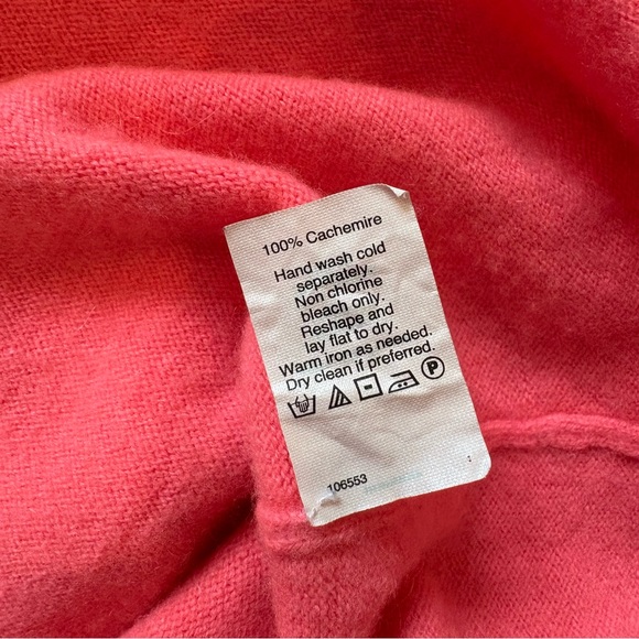 J. Crew Factory Coral Cashmere Sweater, Sz M - Picture 14 of 14
